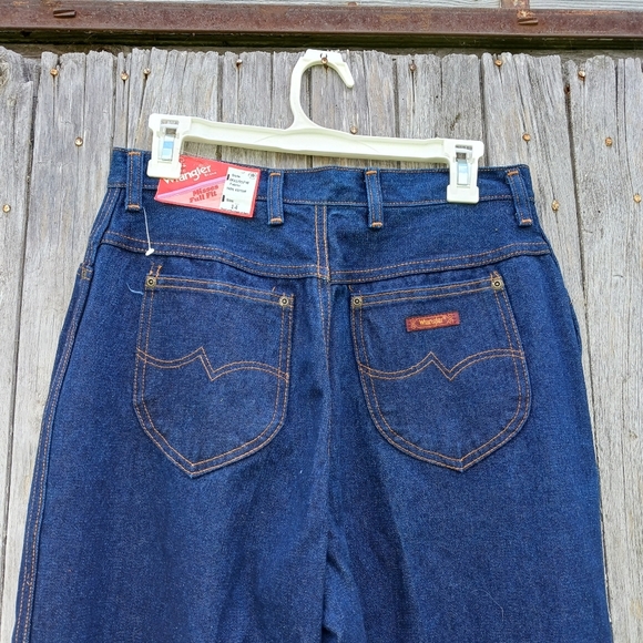 NWT Vintage 1970s Wrangler Misses Full Fit Size 14 Denim Jeans Made in USA - Picture 4 of 6